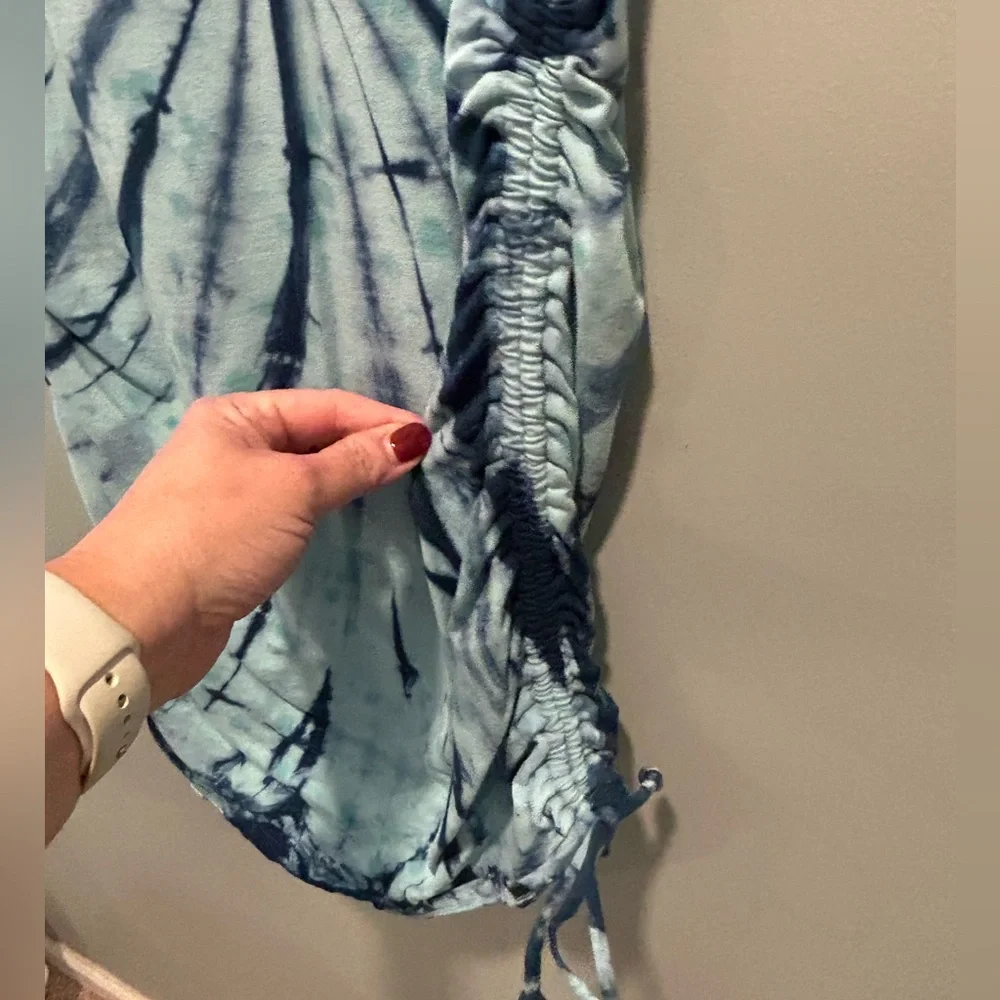 Victoria’s Secret PINK Blue Tie Dye Ruched Side Dress NWT Size M - Picture 4 of 7